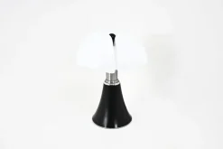 New Pamono Black Pipistrello Table Lamp by Gae Aulenti for Martinelli Luce, 1960s