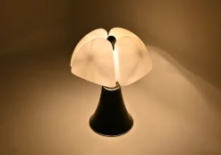 New Pamono Black Pipistrello Table Lamp by Gae Aulenti for Martinelli Luce, 1960s