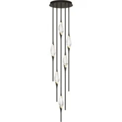 Discount Pamono Black Polished Brass Il Pezzo 12 Cluster Ceiling Lamp J by Il Pezzo Mancante