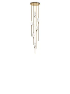 Discount Pamono Black Polished Brass Il Pezzo 12 Cluster Ceiling Lamp J by Il Pezzo Mancante