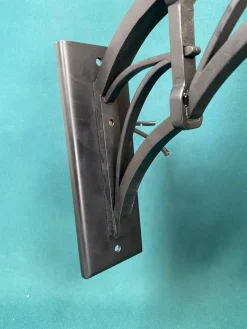 Hot Pamono Black Secession Wall Lamp, 1890s