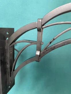 Hot Pamono Black Secession Wall Lamp, 1890s