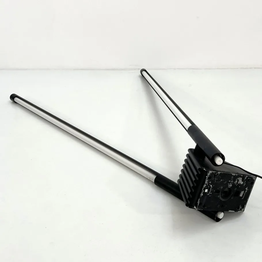 Online Pamono Black Sistema Flu Floor Lamp by Rodolfo Bonetto for Luci Italia, 1980s