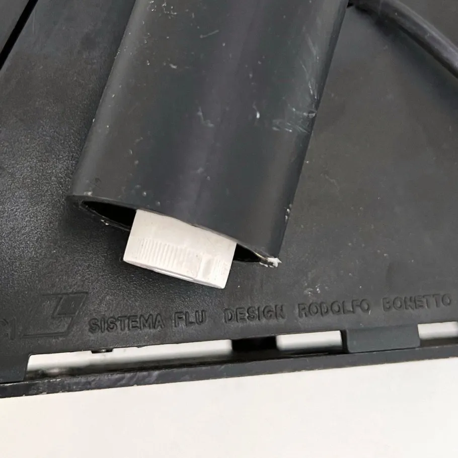 Online Pamono Black Sistema Flu Floor Lamp by Rodolfo Bonetto for Luci Italia, 1980s