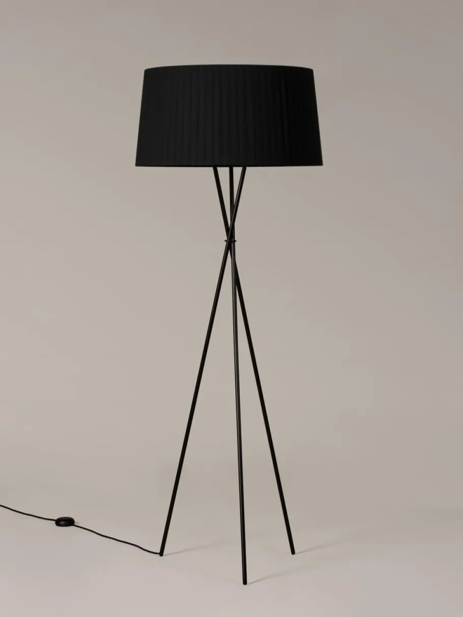 Online Pamono Black Trípode G5 Floor Lamp by Santa & Cole