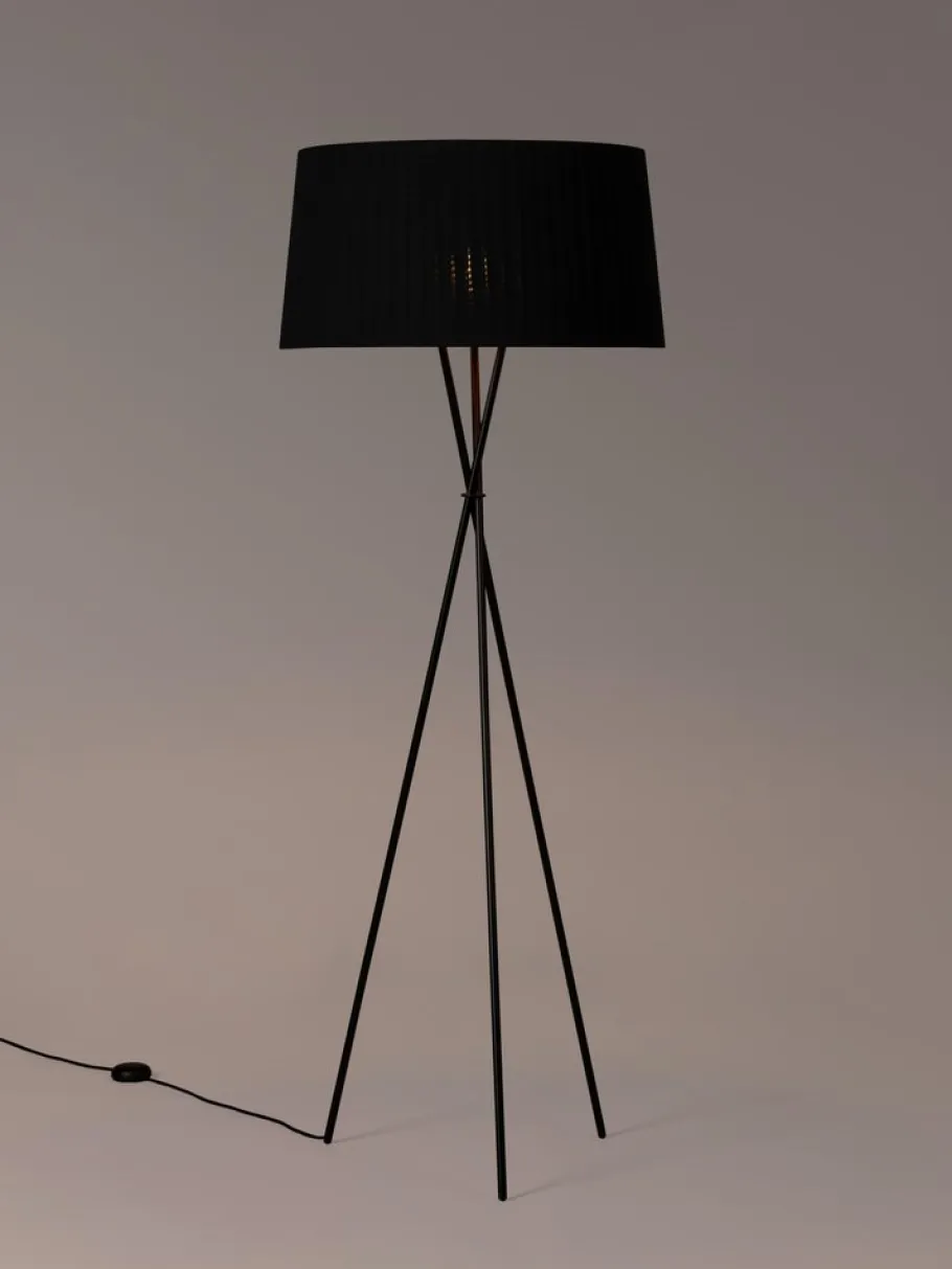 Online Pamono Black Trípode G5 Floor Lamp by Santa & Cole