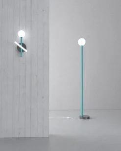 Discount Pamono Black Tube and Globe Wall Light by Atelier Areti