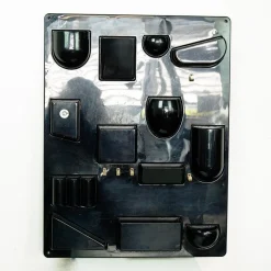 New Pamono Black Utensilo II Wall Organizer attributed to Dorothee Maurer Becker for Design M, Germany, 1970s