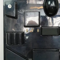 New Pamono Black Utensilo II Wall Organizer attributed to Dorothee Maurer Becker for Design M, Germany, 1970s