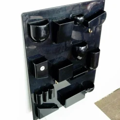 New Pamono Black Utensilo II Wall Organizer attributed to Dorothee Maurer Becker for Design M, Germany, 1970s