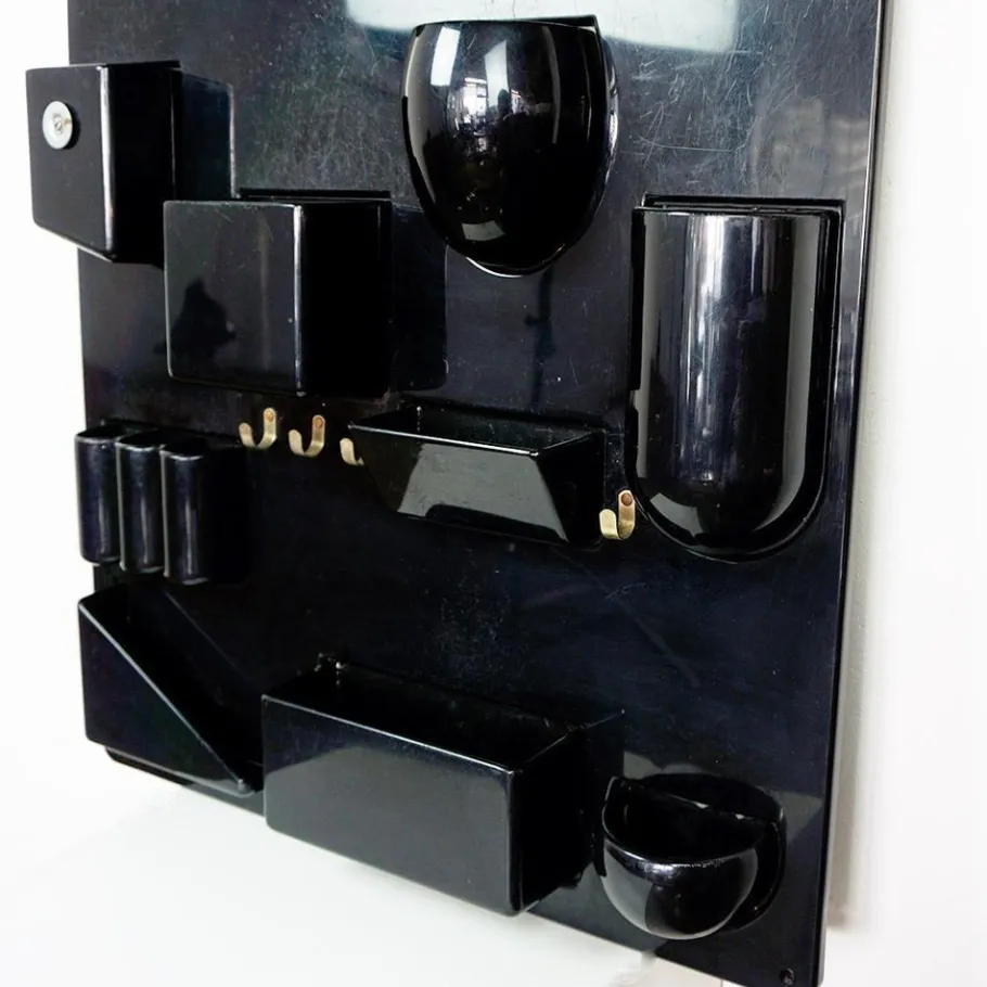 New Pamono Black Utensilo II Wall Organizer attributed to Dorothee Maurer Becker for Design M, Germany, 1970s