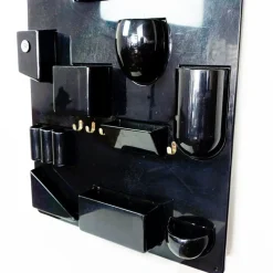 New Pamono Black Utensilo II Wall Organizer attributed to Dorothee Maurer Becker for Design M, Germany, 1970s