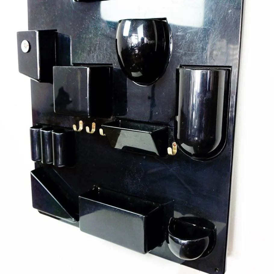 New Pamono Black Utensilo II Wall Organizer attributed to Dorothee Maurer Becker for Design M, Germany, 1970s