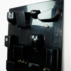 New Pamono Black Utensilo II Wall Organizer attributed to Dorothee Maurer Becker for Design M, Germany, 1970s