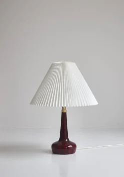 New Pamono Blown Glass Table Lamp by Esben Klint for Le Klint & Holmegaard, Denmark, 1970s