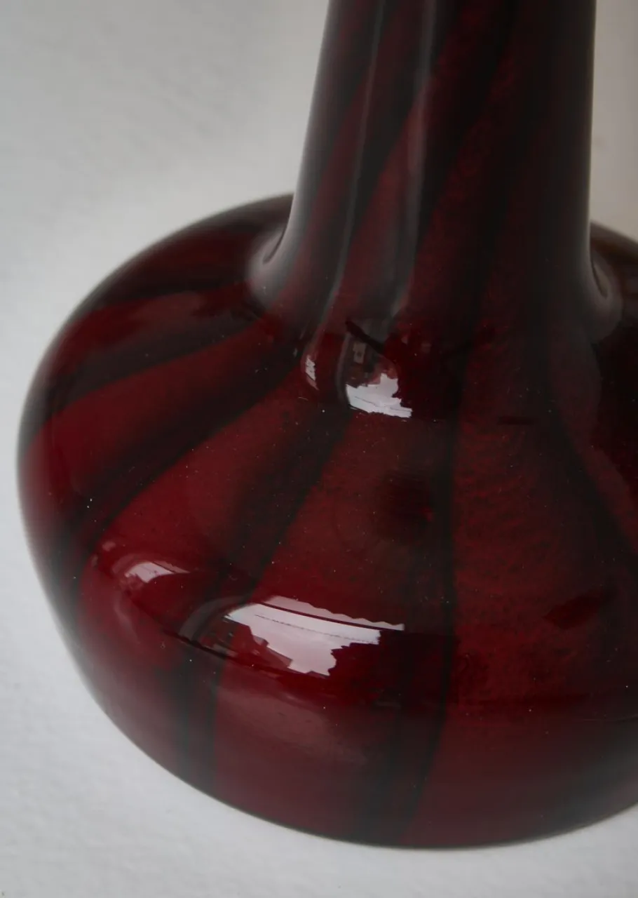 New Pamono Blown Glass Table Lamp by Esben Klint for Le Klint & Holmegaard, Denmark, 1970s