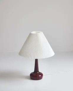 New Pamono Blown Glass Table Lamp by Esben Klint for Le Klint & Holmegaard, Denmark, 1970s