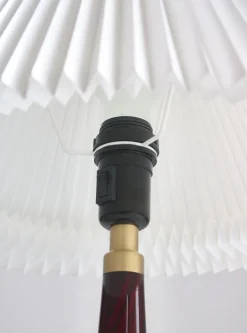 New Pamono Blown Glass Table Lamp by Esben Klint for Le Klint & Holmegaard, Denmark, 1970s