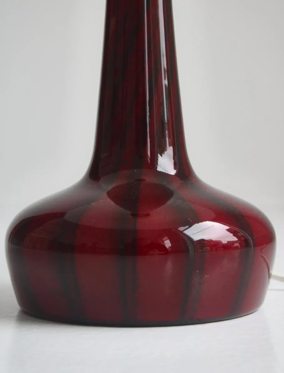 New Pamono Blown Glass Table Lamp by Esben Klint for Le Klint & Holmegaard, Denmark, 1970s