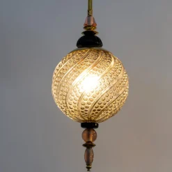 Online Pamono Blown Murano Glass and Brass Pendant Lamp, 2000