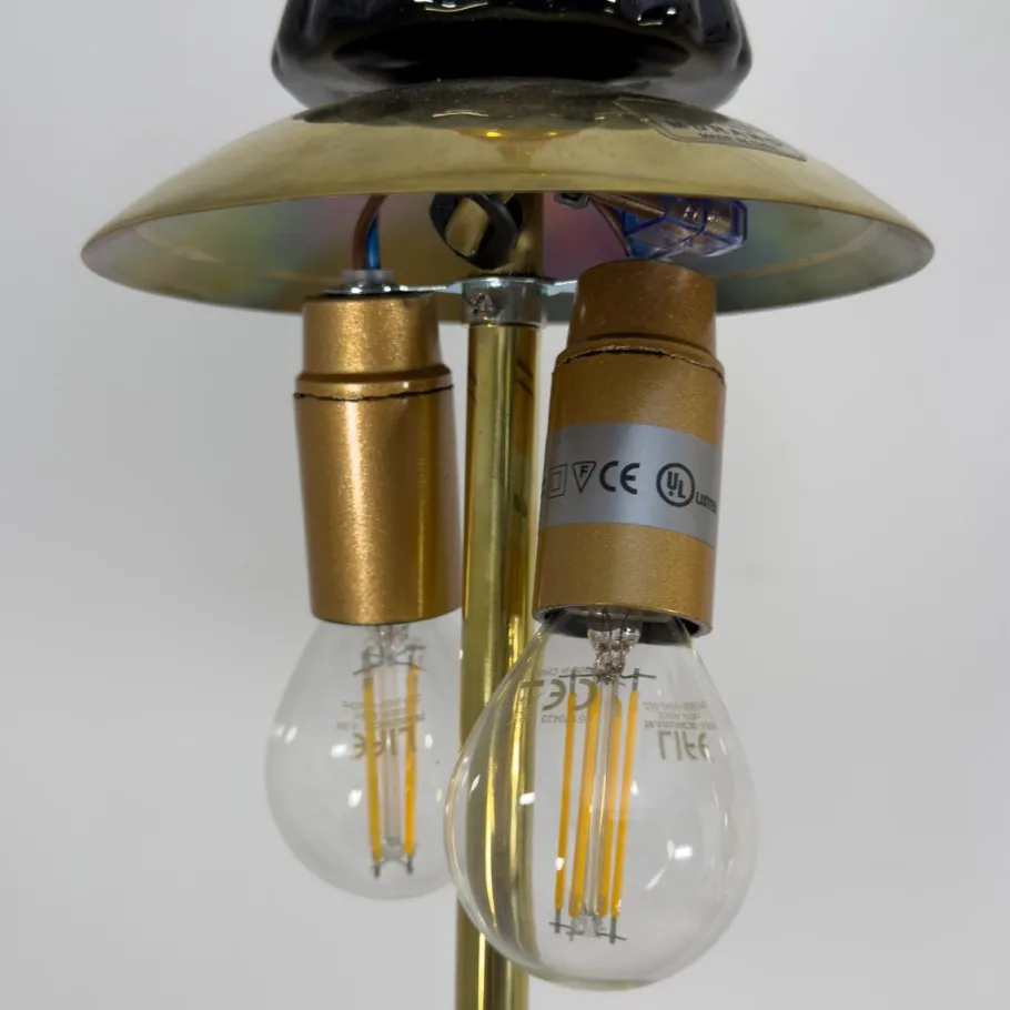 Online Pamono Blown Murano Glass and Brass Pendant Lamp, 2000