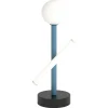 New Pamono Blue and Black Tube and Globe Desk Light by Atelier Areti