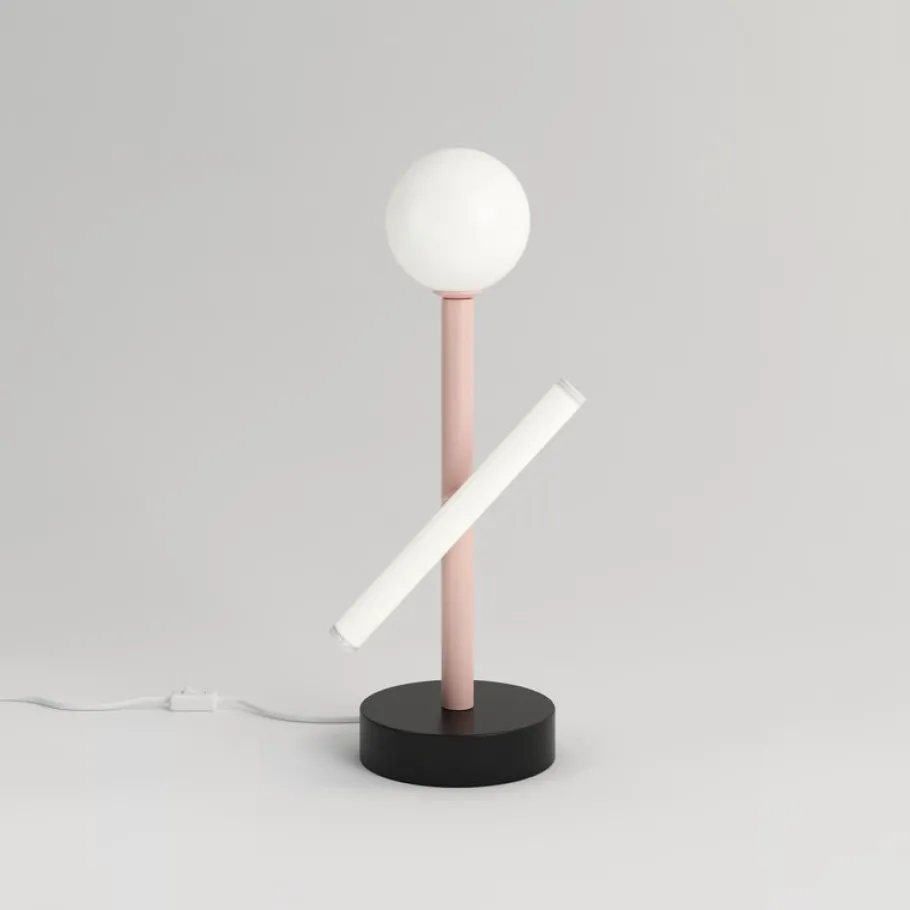 New Pamono Blue and Black Tube and Globe Desk Light by Atelier Areti