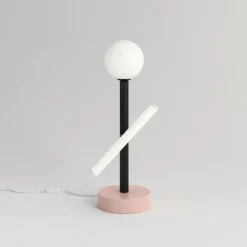 New Pamono Blue and Black Tube and Globe Desk Light by Atelier Areti