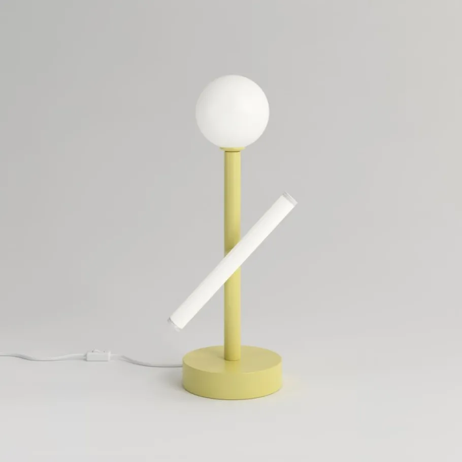 New Pamono Blue and Black Tube and Globe Desk Light by Atelier Areti