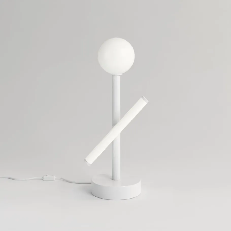 New Pamono Blue and Black Tube and Globe Desk Light by Atelier Areti