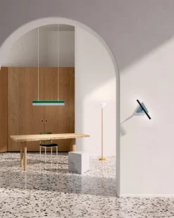 Clearance Pamono Blue and Black Tube and Triangle Wall Light by Atelier Areti