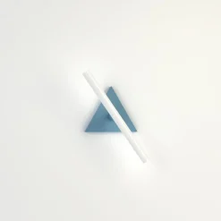 Clearance Pamono Blue and Black Tube and Triangle Wall Light by Atelier Areti