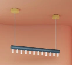 Clearance Pamono Blue and Yellow Array Pendant Light by Atelier Areti