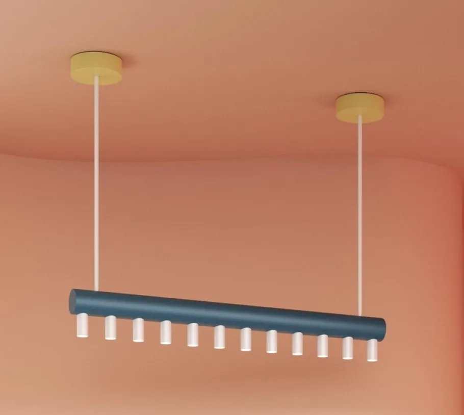 Clearance Pamono Blue and Yellow Array Pendant Light by Atelier Areti