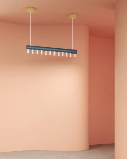 Clearance Pamono Blue and Yellow Array Pendant Light by Atelier Areti