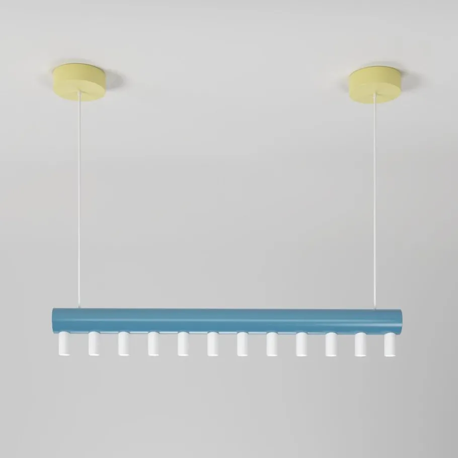 Clearance Pamono Blue and Yellow Array Pendant Light by Atelier Areti
