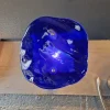New Pamono Blue Blown Murano Glass Wall Light, 1970s