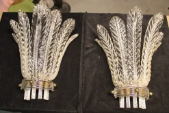 Sale Pamono Blue Catalogue Wall Lights from Venini, 1930s, Set of 2