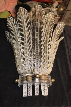 Sale Pamono Blue Catalogue Wall Lights from Venini, 1930s, Set of 2