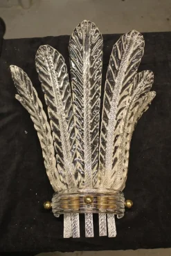 Sale Pamono Blue Catalogue Wall Lights from Venini, 1930s, Set of 2