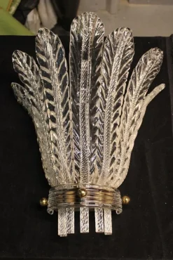 Sale Pamono Blue Catalogue Wall Lights from Venini, 1930s, Set of 2