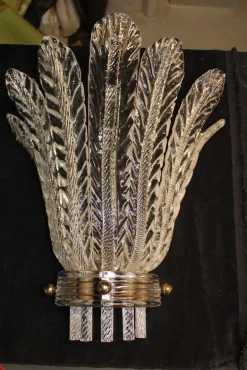 Sale Pamono Blue Catalogue Wall Lights from Venini, 1930s, Set of 2