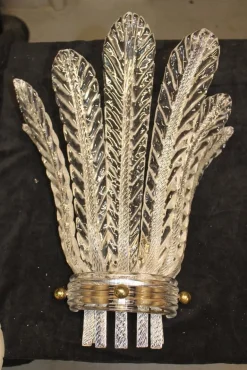 Sale Pamono Blue Catalogue Wall Lights from Venini, 1930s, Set of 2