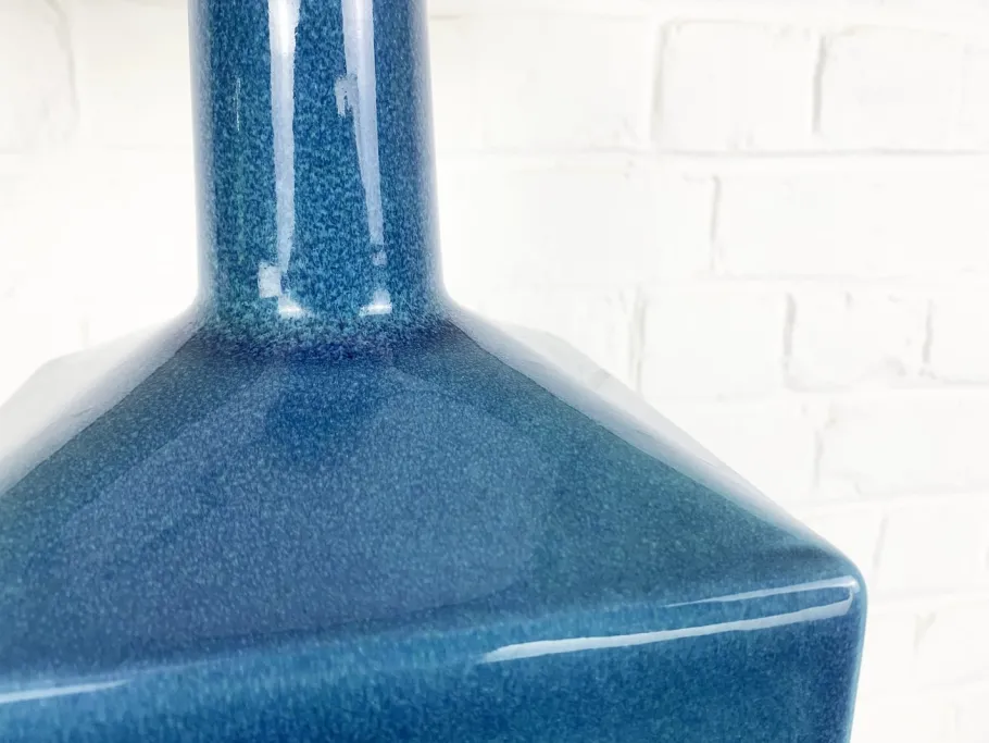 Online Pamono Blue Ceramic Floor Lamp Model No. 357 Glazed Stoneware from Le Klint, Denmark, 1970s