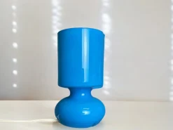 Online Pamono Blue Glass Table Lamp from Ikea, 2000s