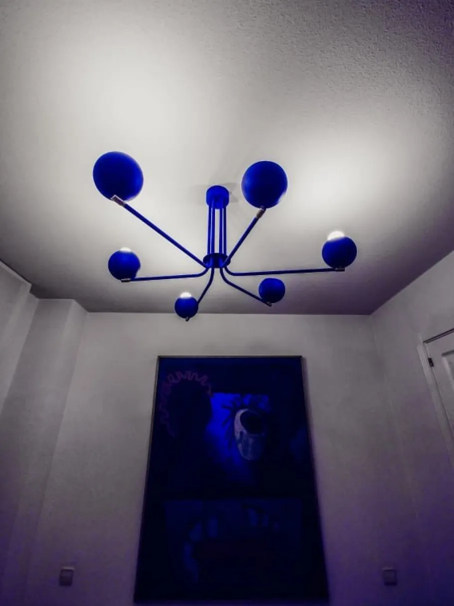 Hot Pamono Blue Jupiter Chandelier by Juanma Lizana