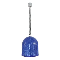 Discount Pamono Blue Pendant Lamp by Gae Aulenti for Vistosi, 1970s