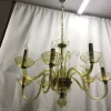 Hot Pamono Bochemia Glass Chandelier, 1950s