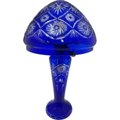 Discount Pamono Bohemian Crystal Mushroom Lamp, 1980s