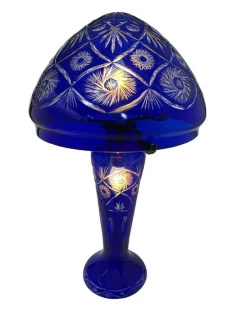 Discount Pamono Bohemian Crystal Mushroom Lamp, 1980s